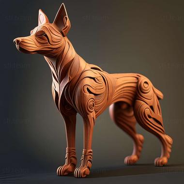 3D model The Uruguayan Cimarron dog (STL)